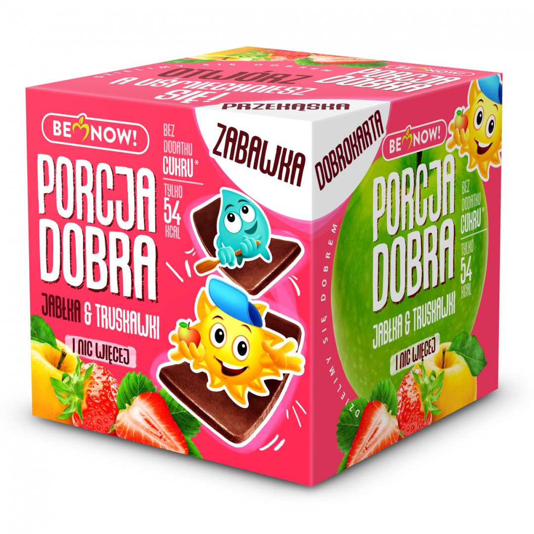 Kostka z niespodzianką JABŁKOWO-TRUSKAWKOWA 16g Porcja Dobra Kostka z niespodzianką JABŁKOWO-TRUSKAWKOWA 16g Porcja Dobra