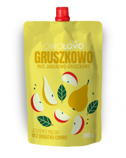 OWOLOVO GRUSZKOWO MUS JABŁKOWO – GRUSZKOWY 200g