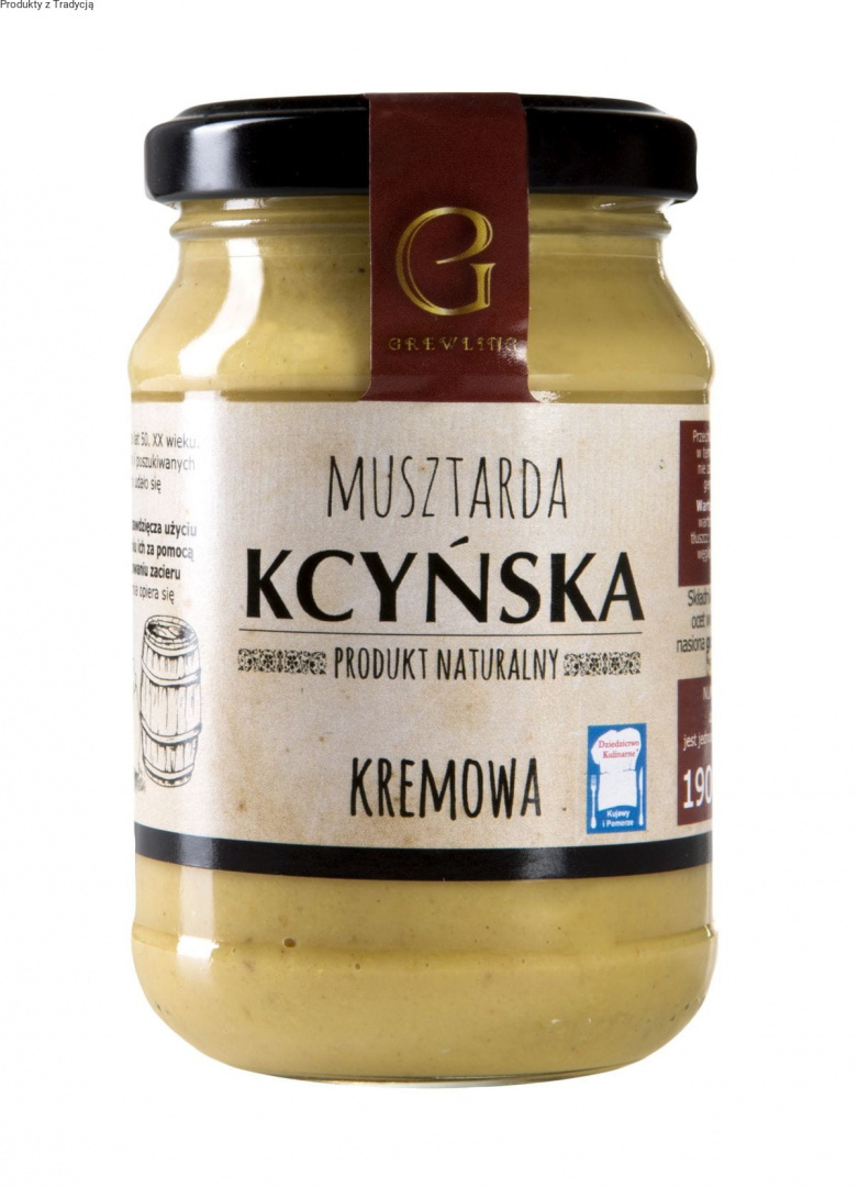 MUSZTARDA KCYŃSKA KREMOWA 190G ( WYTWÓRNIA MUSZTARDY KCYŃSKIEJ GREWLING ) MUSZTARDA KCYŃSKA KREMOWA 190G ( WYTWÓRNIA MUSZTARDY KCYŃSKIEJ GREWLING )