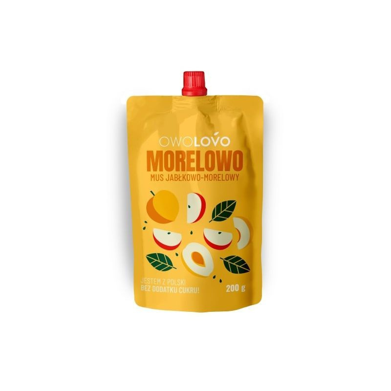 OWOLOVO MORELOWO MUS JABŁKOWO – MORELOWY 200g OWOLOVO MORELOWO MUS JABŁKOWO – MORELOWY 200g