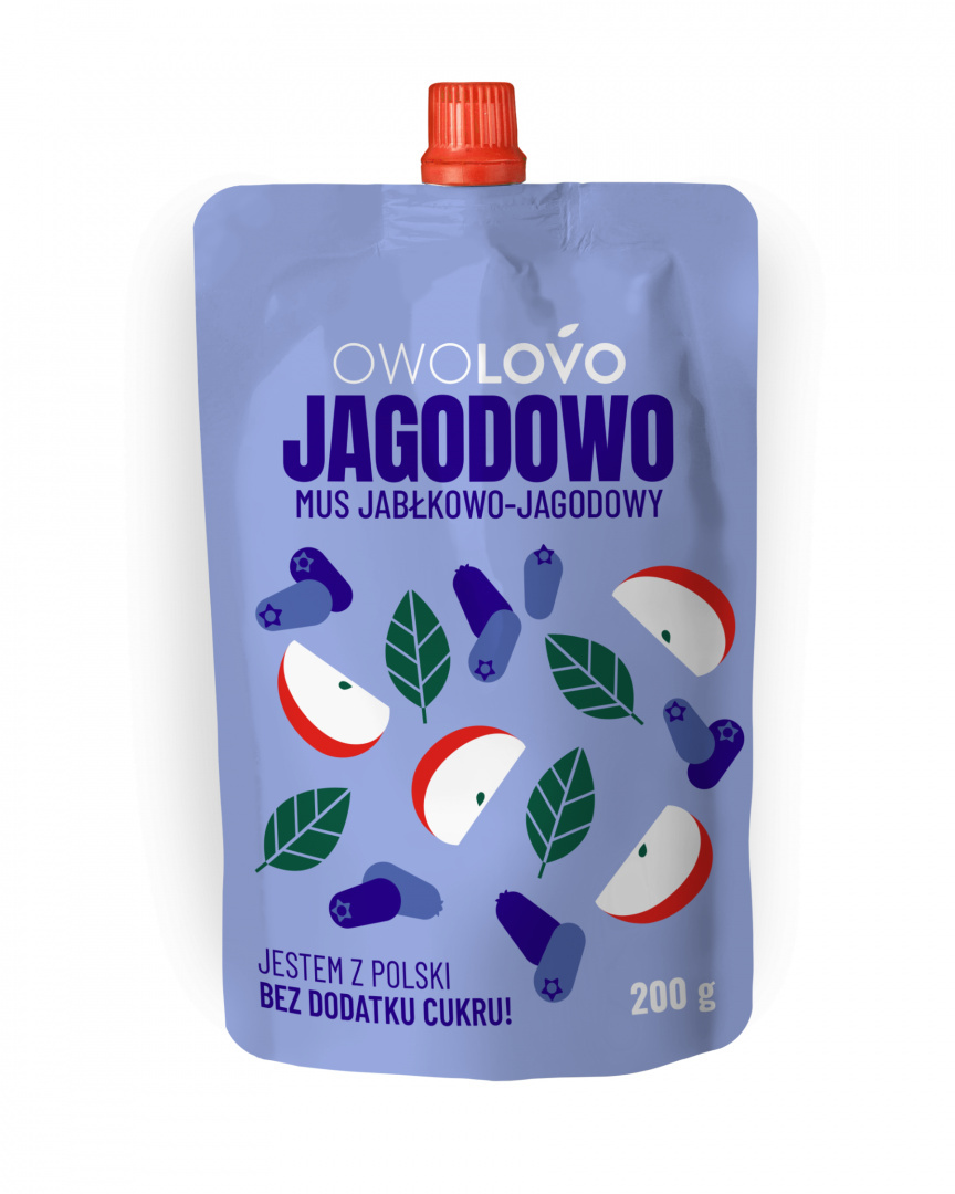 OWOLOVO JAGODOWO MUS JABŁKOWO – JAGODOWY 200g OWOLOVO JAGODOWO MUS JABŁKOWO – JAGODOWY 200g