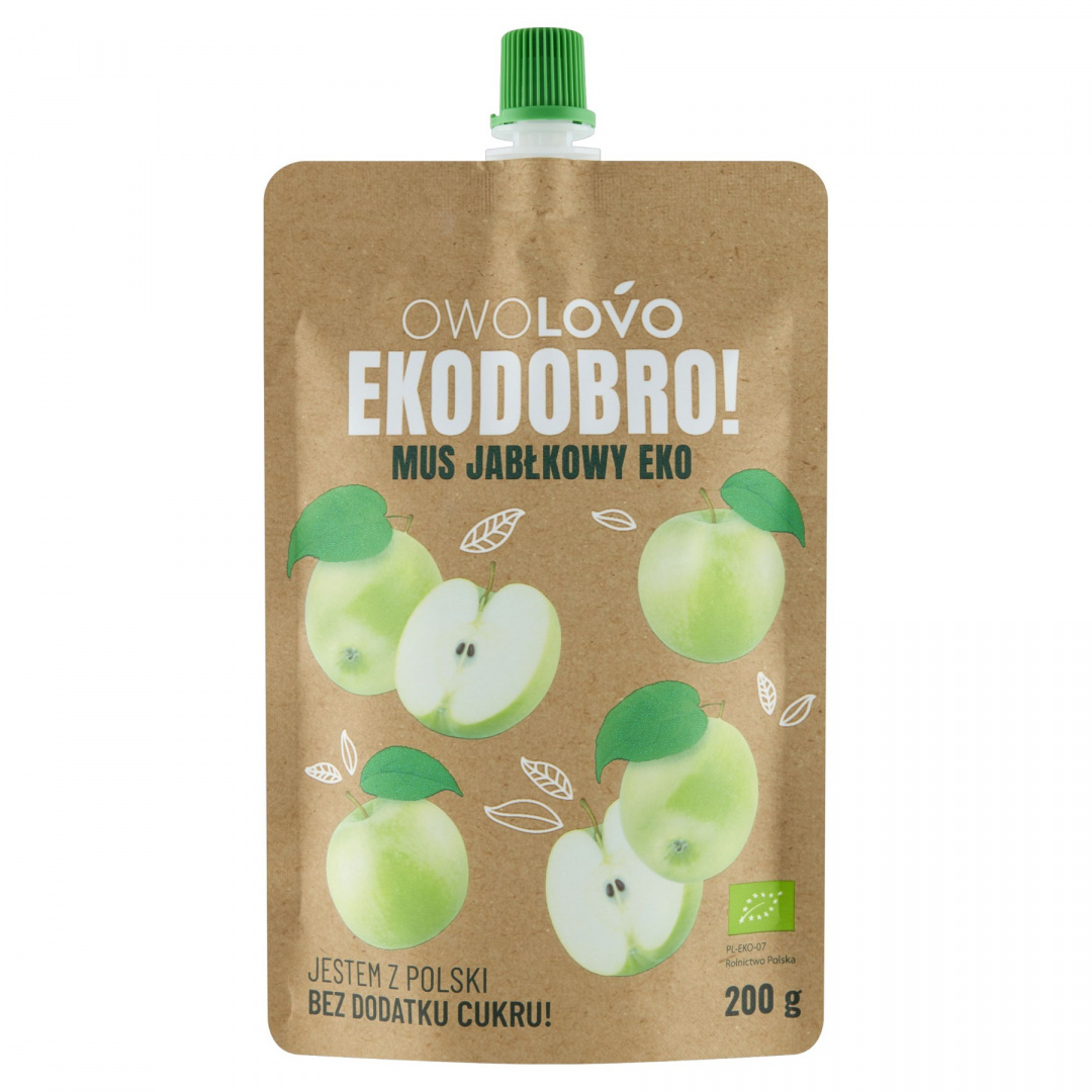 OWOLOVO MUS JABKOWY EKODOBRO 200g Bio OWOLOVO MUS JABKOWY EKODOBRO 200g Bio