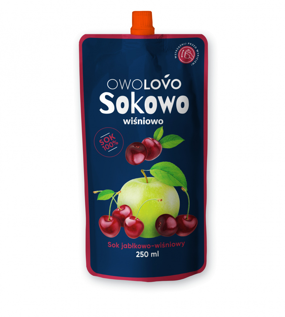 OWOLOVO SOKOWO SOK JABŁKOWO-WIŚNIOWY 250ml OWOLOVO SOKOWO SOK JABŁKOWO-WIŚNIOWY 250ml