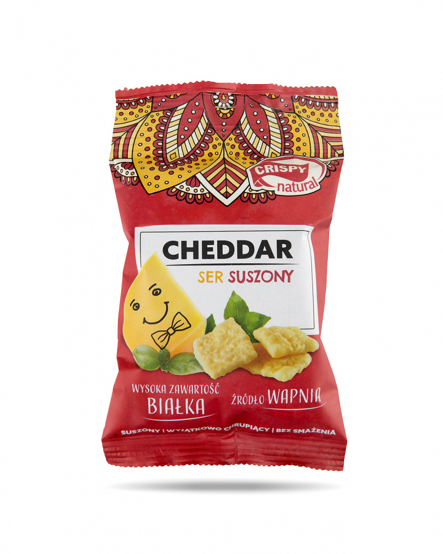 Ser Cheddar Naturalne suszone chipsy CRISPY NATURAL 15g