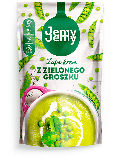 Zupa krem z zielonego groszku 375g Jemy Jemy Zupa krem z zielonego groszku 375g Jemy Jemy