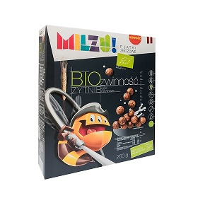 Żytnio - owsiane kulki kakaowe Zwinność Milzu 200g Żytnio - owsiane kulki kakaowe Zwinność Milzu 200g