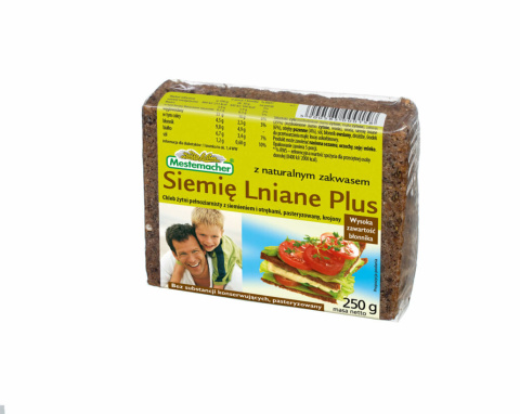 BENUS CHLEB ŻYTNI SIEMIĘ LNIANE PLUS I OTRĘBY 250G BENUS CHLEB ŻYTNI SIEMIĘ LNIANE PLUS I OTRĘBY 250G