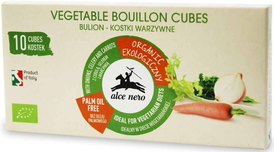 Bulion - Kostki rosołowe warzywne Alce Nero 100g Bulion - Kostki rosołowe warzywne Alce Nero 100g