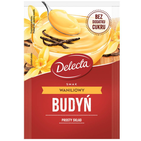 DELECTA BUDYŃ SMAK WANILIOWY - 40G DELECTA BUDYŃ SMAK WANILIOWY - 40G