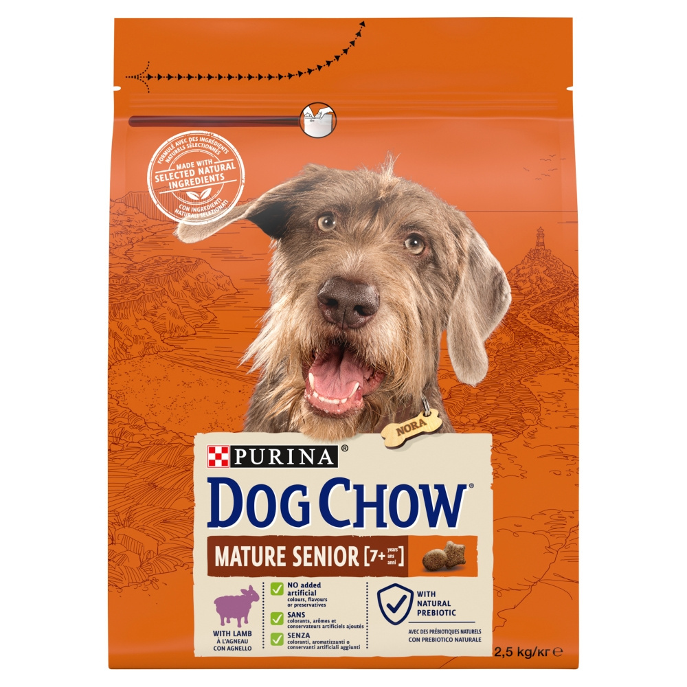 DOG CHOW Mature Senior Karma z jagnięciną 2,5 kg DOG CHOW Mature Senior Karma z jagnięciną 2,5 kg