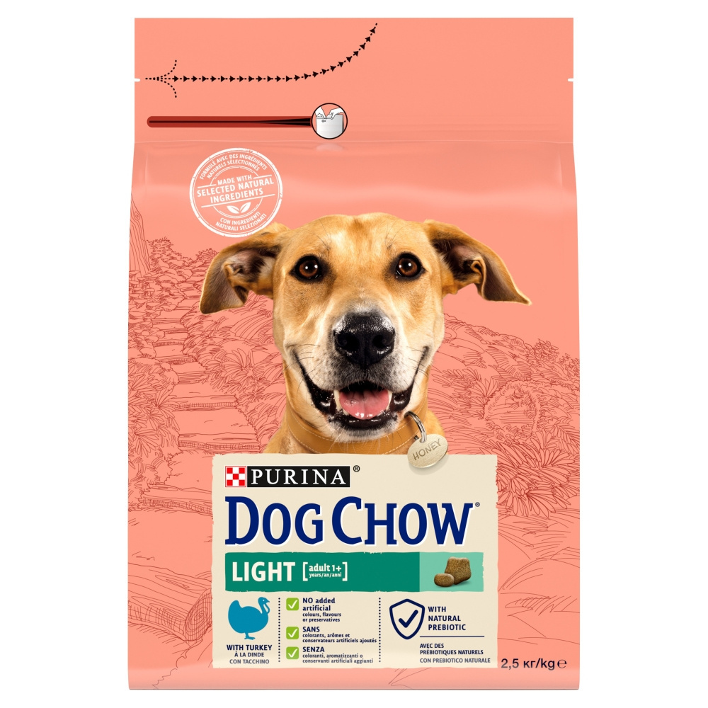 DOG CHOW Light Adult Turkey Karma 2,5 kg DOG CHOW Light Adult Turkey Karma 2,5 kg
