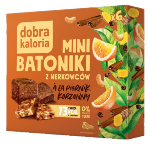 Dobra Kaloria mini batony z nerkowców ala piernik korzenny 102g