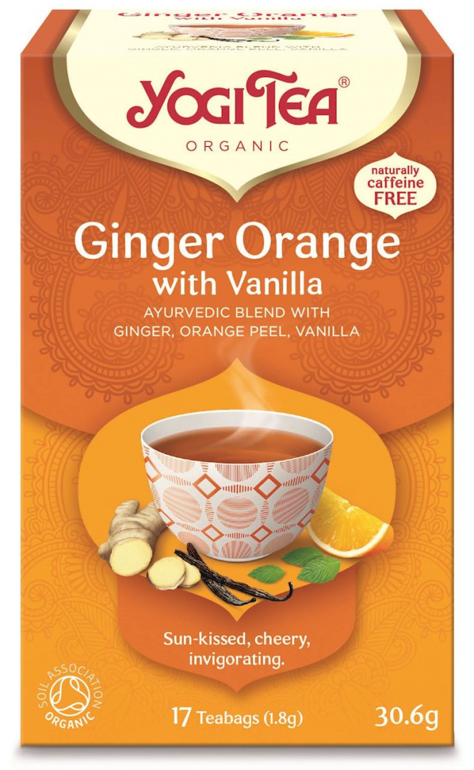 HERBATA IMBIROWO - POMARAŃCZOWA Z WANILIĄ YOGI TEA 30,6g HERBATA IMBIROWO - POMARAŃCZOWA Z WANILIĄ YOGI TEA 30,6g