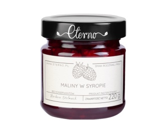 Maliny w syropie 220g Eterno