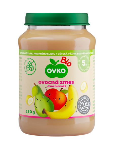 OVKO Ekologiczny deserek BIO mix owoców 190 g OVKO Ekologiczny deserek BIO mix owoców 190 g
