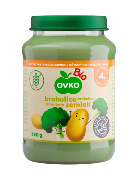 OVKO Ekologiczny obiadek BIO brokuł z ziemniakami 190g OVKO Ekologiczny obiadek BIO brokuł z ziemniakami 190g