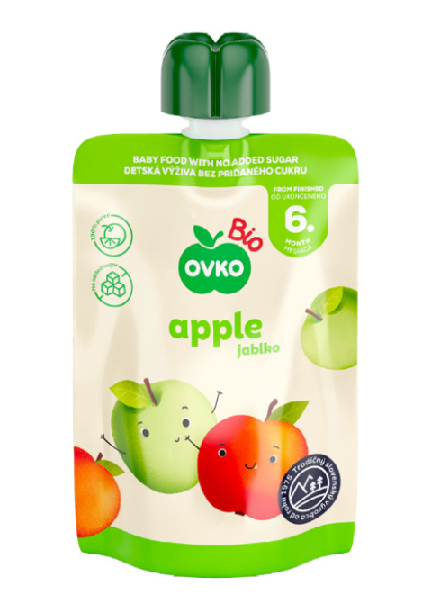 OVKO ekologiczny mus przecier jabłkowy 90g OVKO ekologiczny mus przecier jabłkowy 90g