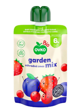 OVKO ekologiczny mus w tubce jabłko truskawka wiśnia śliwka 90g