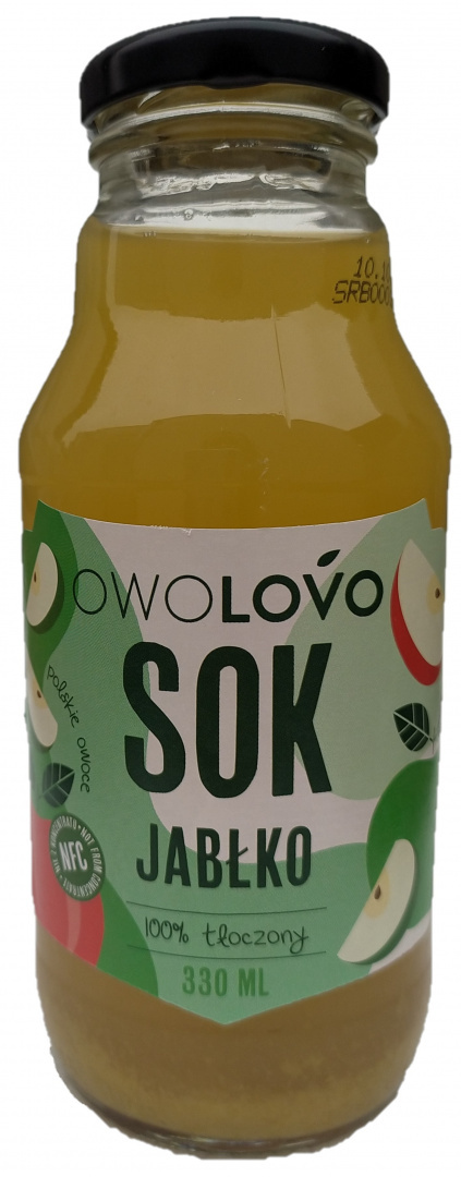 OWOLOVO sok jabłkowy tłoczony NFC 330ml