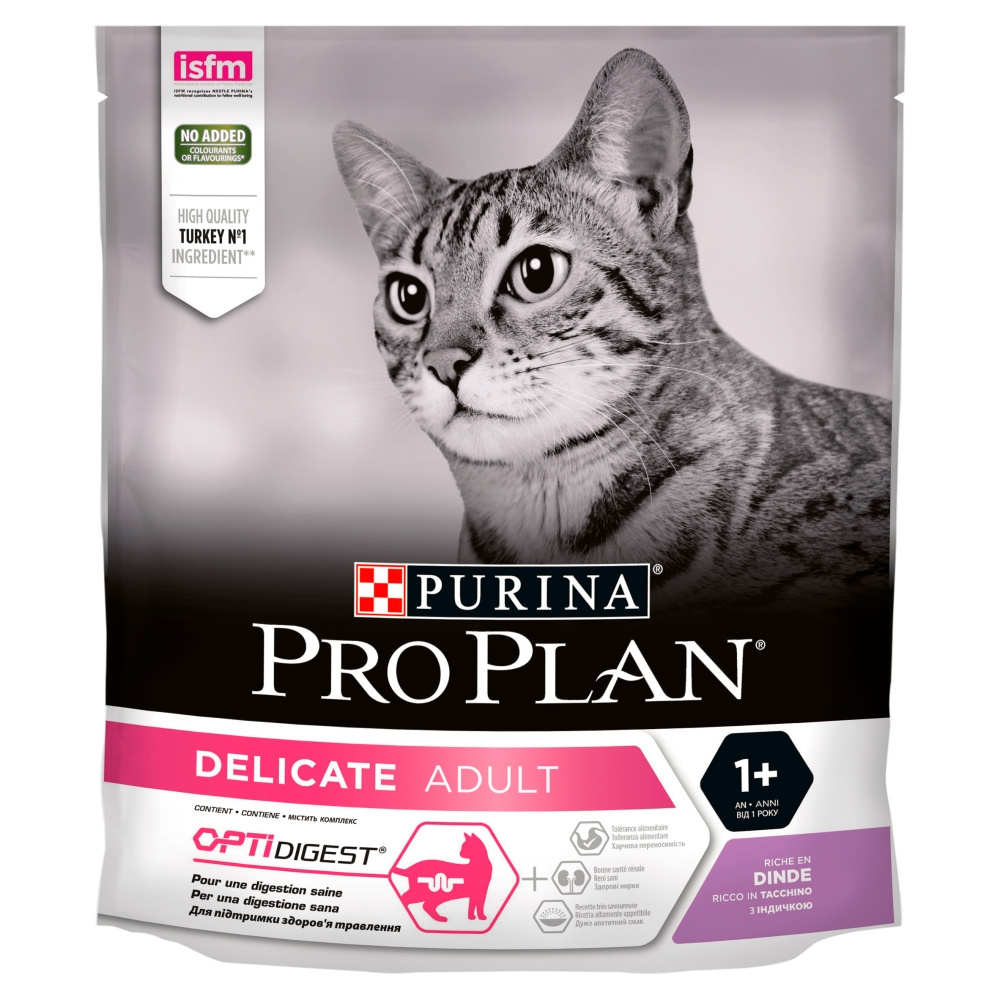 PRO PLAN Delicate Adult Rich in Turkey Karma dla kotów 400 g PRO PLAN Delicate Adult Rich in Turkey Karma dla kotów 400 g