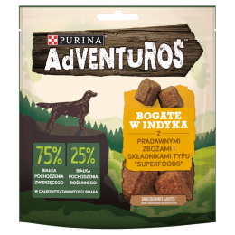 Purina AdVENTuROS Przekąski bogate w indyka z pradawnymi zbożami i składnikami superfoods 90 g