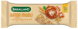 BAKALLAND BATON ZBOŻOWY MUSLI SŁONY KARMEL 30G
