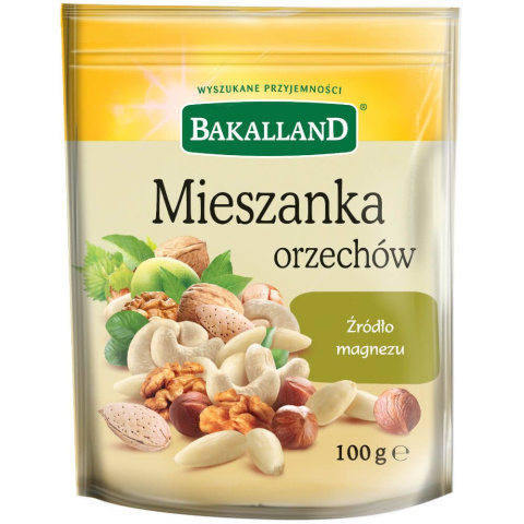 BAKALLAND MIESZANKA ORZECHÓW 100G BAKALLAND MIESZANKA ORZECHÓW 100G