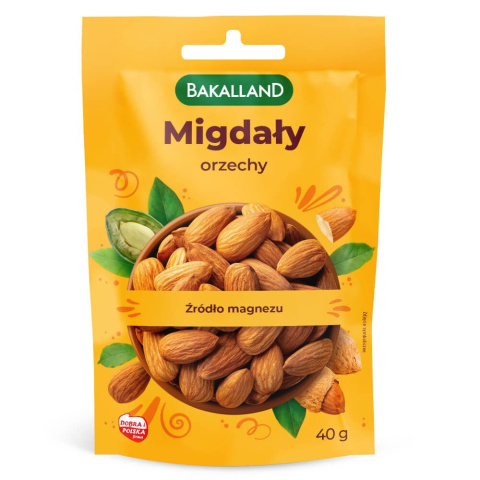 BAKALLAND MIGDAŁY CAŁE - 40G BAKALLAND MIGDAŁY CAŁE - 40G