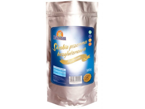 BALVITEN Skrobia pszenna 500g naturalnie bezglutenowa BALVITEN Skrobia pszenna 500g naturalnie bezglutenowa