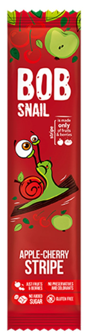 BOB SNAIL Przekąska jabłkowo-wiśniowa 14g BOB SNAIL Przekąska jabłkowo-wiśniowa 14g