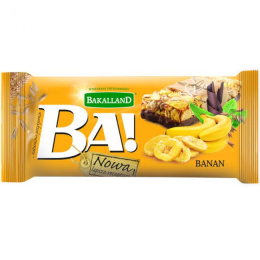 Baton zbożowy Bakalland BA! banan 40g