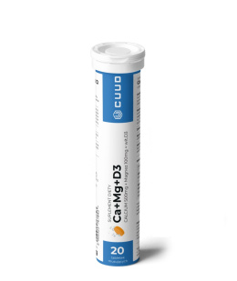 CUUD Tabletki Musujące Calcium 500mg + magnez 100mg + wit. D Suplement Diety