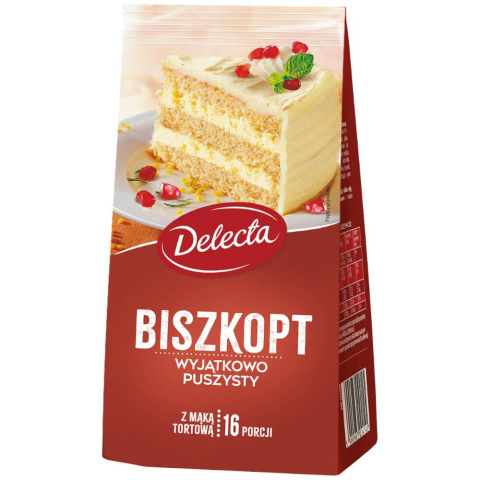 DELECTA CIASTO BISZKOPT 380G GOTOWA MIESZANKA DELECTA CIASTO BISZKOPT 380G GOTOWA MIESZANKA