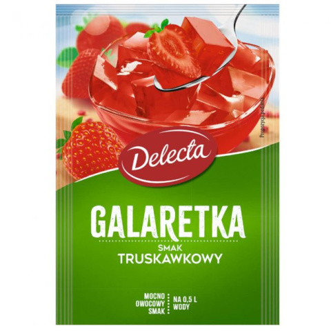 DELECTA GALARETKA SMAK TRUSKAWKOWY - 75G DELECTA GALARETKA SMAK TRUSKAWKOWY - 75G