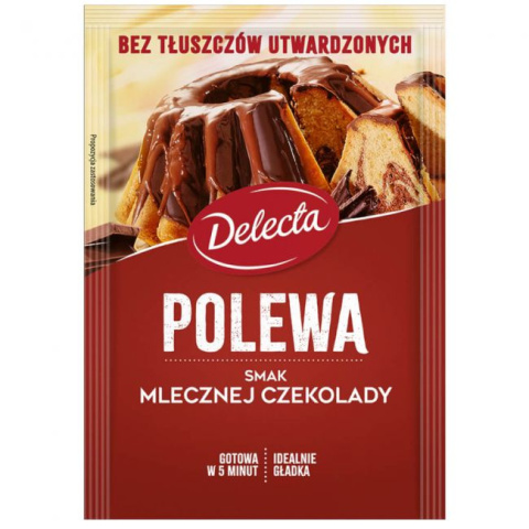 DELECTA POLEWA O SMAKU MLECZNEJ CZEKOLADY - 100G DELECTA POLEWA O SMAKU MLECZNEJ CZEKOLADY - 100G