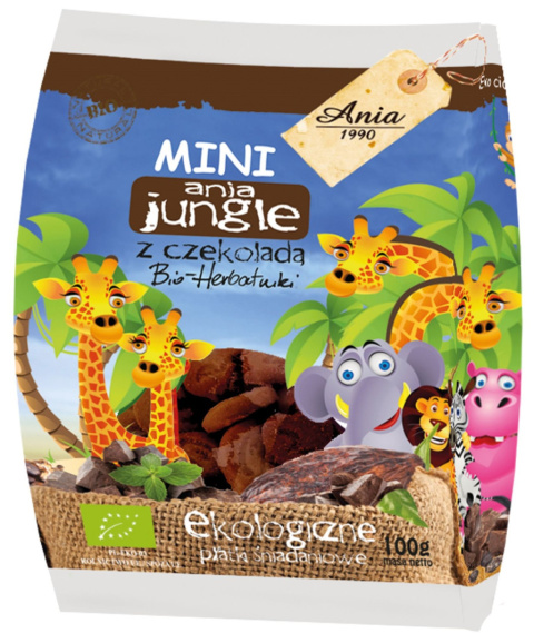 Herbatniki mini jungle z czekoladą 100g Ania