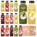 MASH DETOX Detoks sokowy - 15 świeżych soków. Rózne smaki. 330ml x15szt