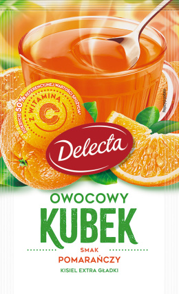 Owocowy kubek kisiel extra gładki smak pomarańczowy 30g