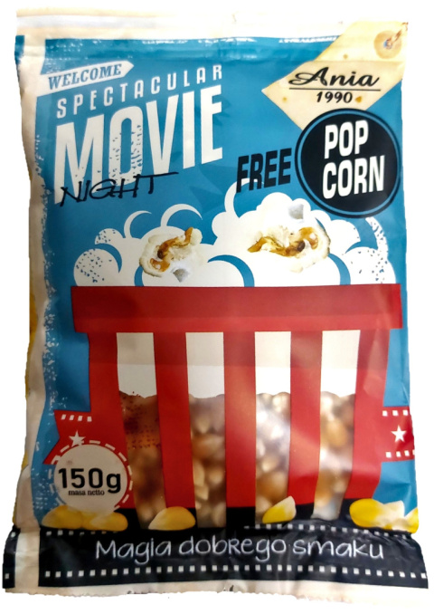 POPCORN KUKURYDZA DO PRAŻENIA 150g POPCORN KUKURYDZA DO PRAŻENIA 150g