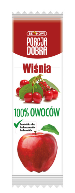 PORCJA DOBRA listek owocowy jabłko-wiśnia 16g