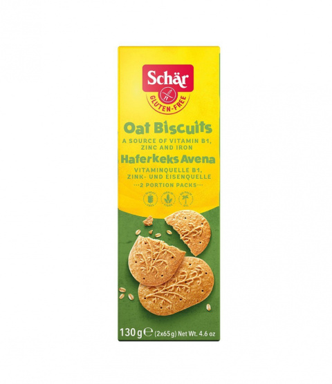 SCHAR bezglutenowe ciastka owsiane OAT BISCUITS 130g