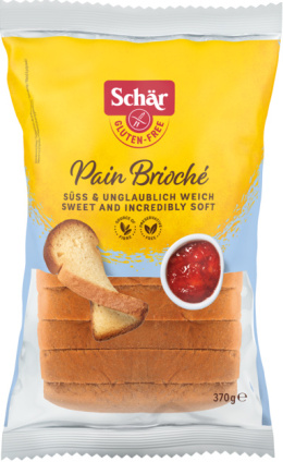 SCHAR chleb słodki bezglutenowy PAIN BRIOCHE 370g