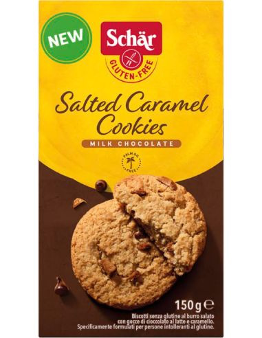 SCHAR ciastka słony karmel bezglutenowe SALTED CARAMEL COOKIES 150g SCHAR ciastka słony karmel bezglutenowe SALTED CARAMEL COOKIES 150g