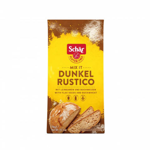 SCHAR mąka chlebowa razowa bezglutenowa DUNKEL RUSTICO 1kg SCHAR mąka chlebowa razowa bezglutenowa DUNKEL RUSTICO 1kg