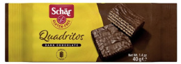 SCHAR bezglutenowe wafelki w czekoladzie QADRITOS 40g