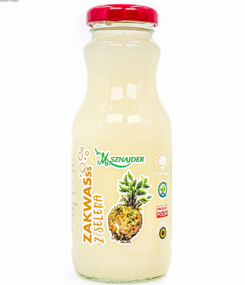 Sok zakwas z kiszonego selera niepasteryzowany 250ml M.Sznajder