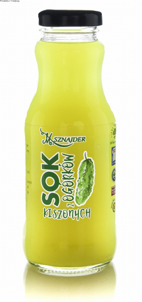 Sok zakwas z kiszonych ogórków niepasteryzowany 250ml M.Sznajder Sok zakwas z kiszonych ogórków niepasteryzowany 250ml M.Sznajder