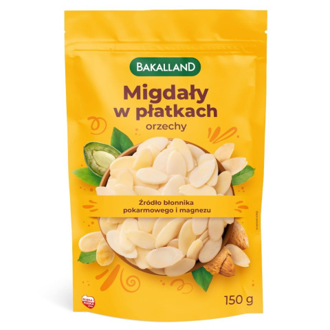 BAKALLAND MIGDAŁY W PŁATKACH 150G