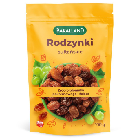 BAKALLAND RODZYNKI SUŁTAŃSKIE -100G BAKALLAND RODZYNKI SUŁTAŃSKIE -100G