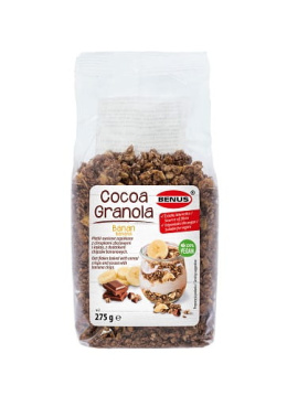 BENUS GRANOLA CZEKOLADOWA Z BANANEM 275G